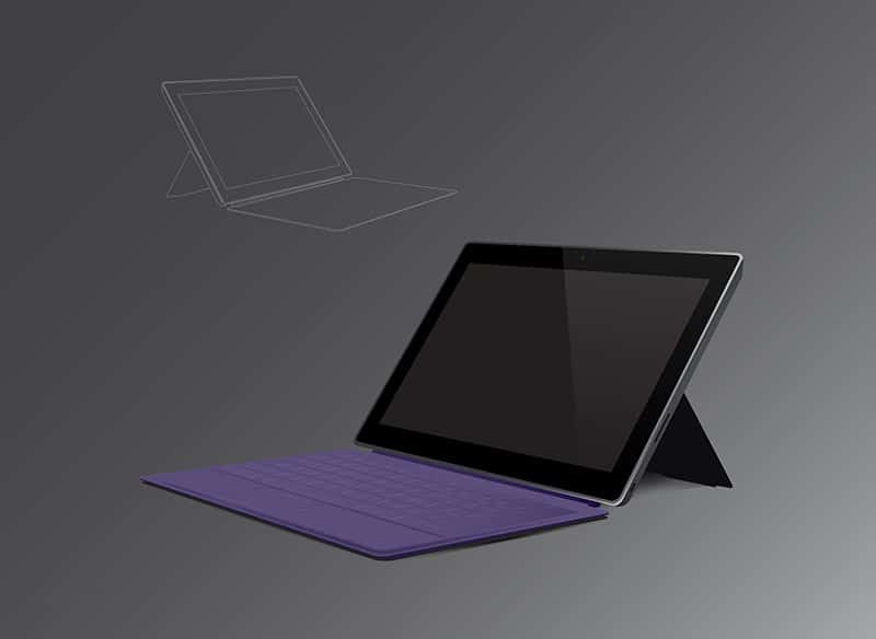Surface Pro mockup