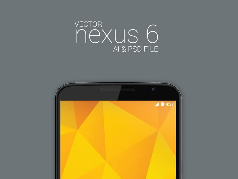 Vector Nexus 6 Model Mockup