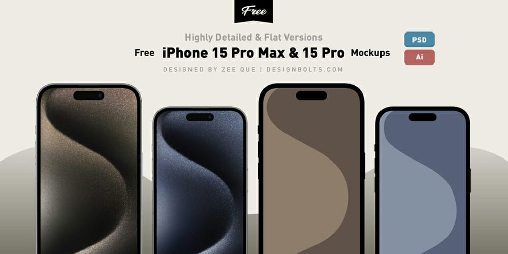 iPhone 15 Pro Max 15 Pro Mockups