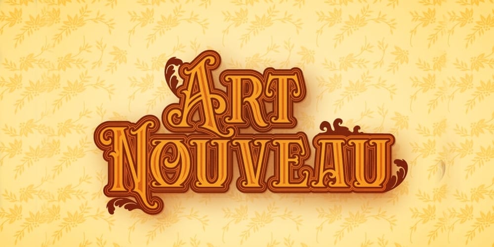 Art Nouveau Text Effect