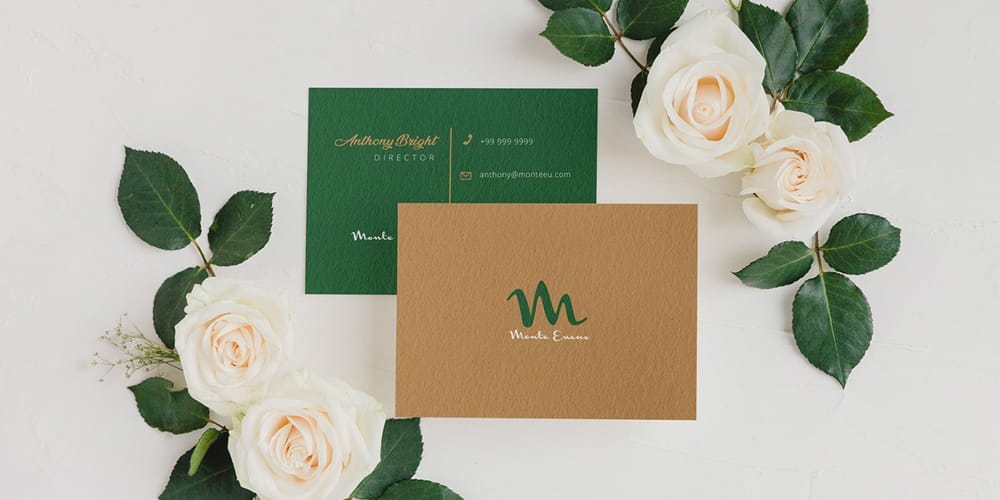 Beautiful Business Card Mockup PSD