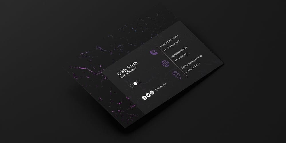 100+ Free Business Card Mockups PSD 179 Black Business Card Mockup