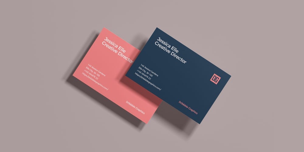 Brand Identity Business Card Mockup PSD