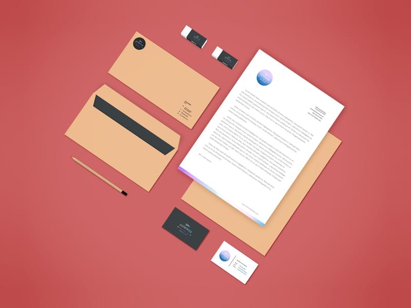 Branding Stationery Mockup PSD