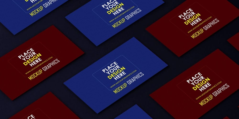 100+ Free Business Card Mockups PSD 190 Business Card Grid Mockup