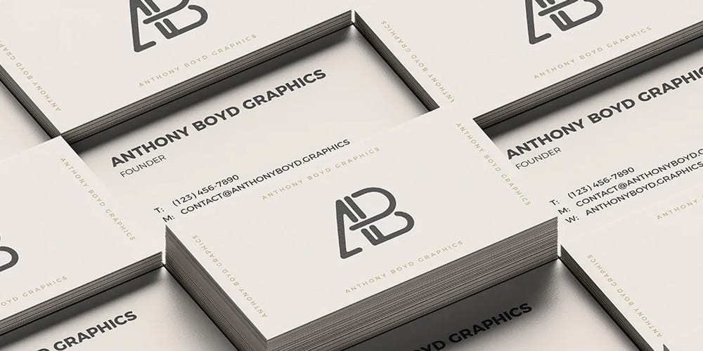 100+ Free Business Card Mockups PSD 229 Business Card Grid Mockup