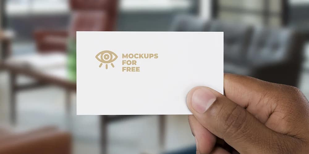 100+ Free Business Card Mockups PSD 1067 Business Card In Hand Mockup