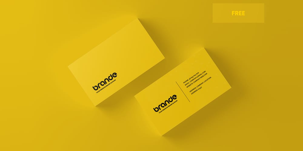 100+ Free Business Card Mockups PSD 1157 Business Card Mockup