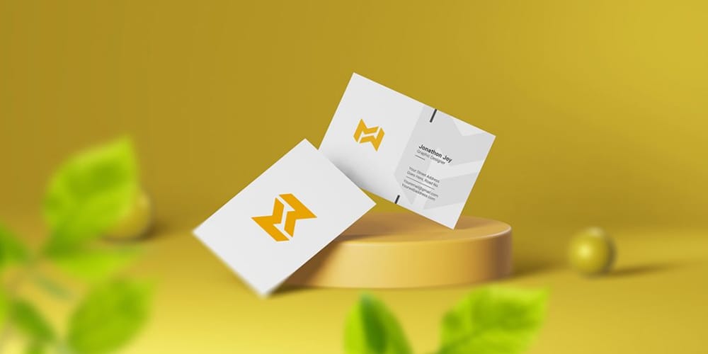 100+ Free Business Card Mockups PSD 789 Business Card Mockup Scene PSD