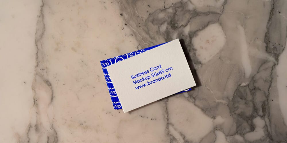 100+ Free Business Card Mockups PSD 592 Business Card Mockup by Brando ltd