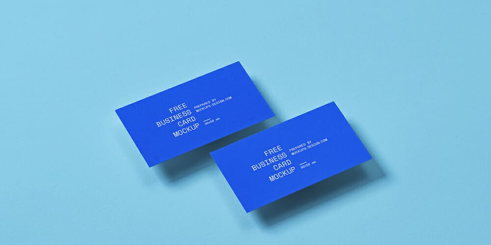 100+ Free Business Card Mockups PSD 218 Business Card Mockup in 90x50mm Size