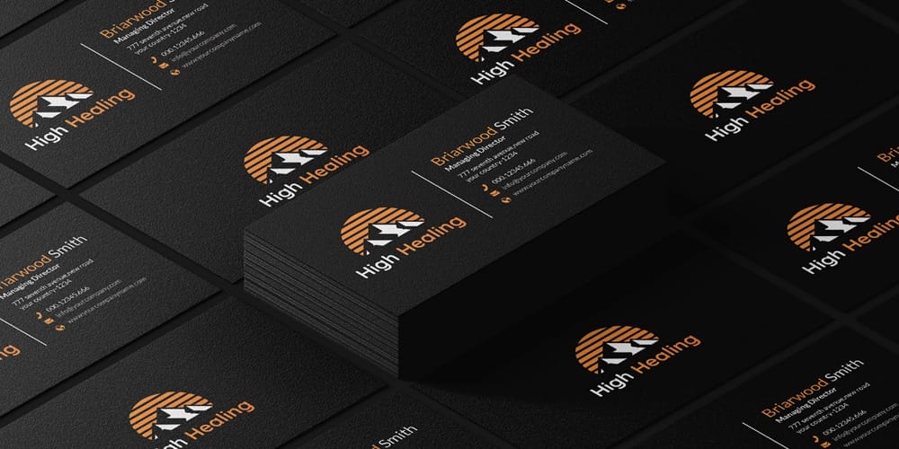 100+ Free Business Card Mockups PSD 1148 Business Card Mockup with Design
