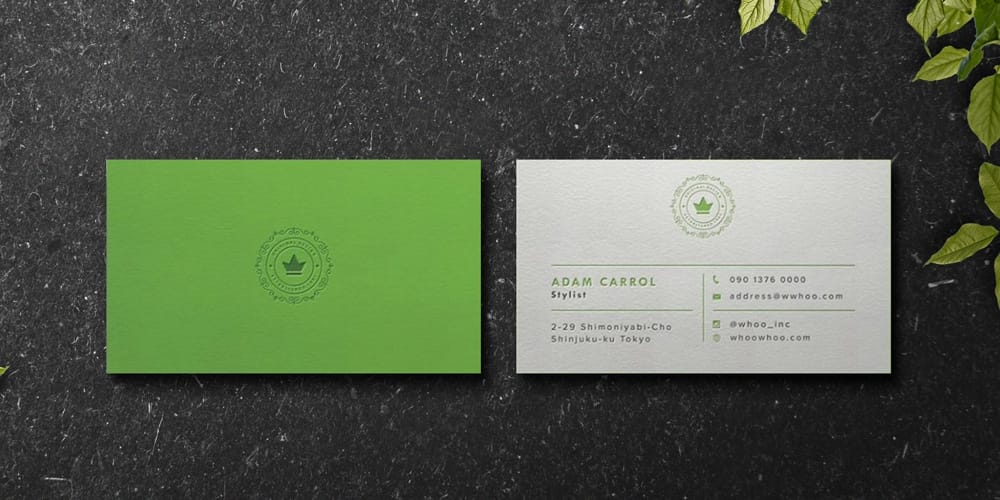 100+ Free Business Card Mockups PSD 556 Business Card Mockup with Paper Texture