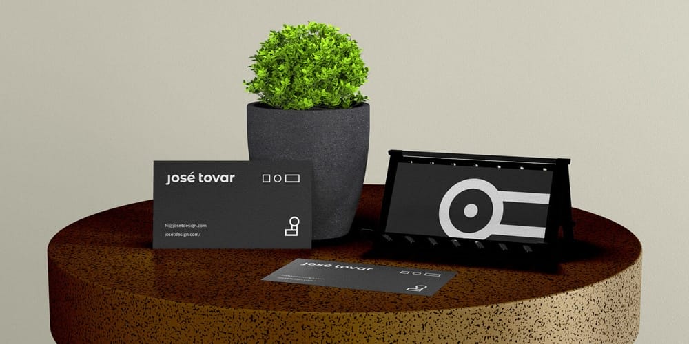 100+ Free Business Card Mockups PSD 931 Business Card Stand On Table Mockup
