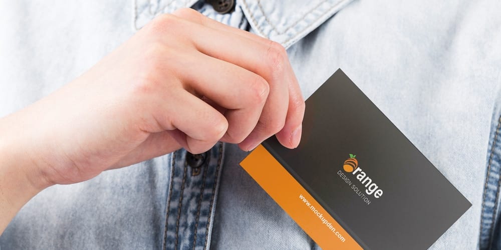 100+ Free Business Card Mockups PSD 351 Business Card in Hand Mockup Template