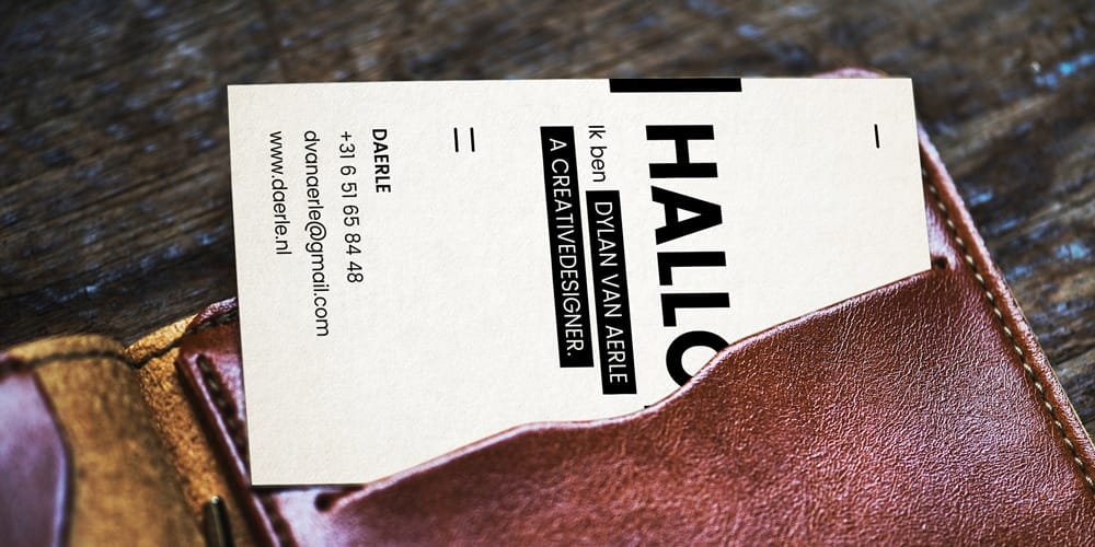 100+ Free Business Card Mockups PSD 1098 Business Card in Wallet Mockup