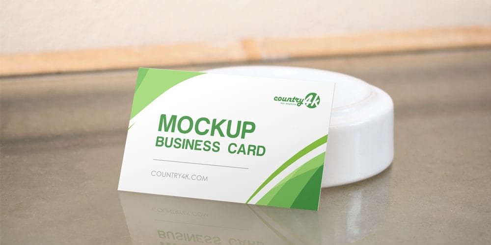 100+ Free Business Card Mockups PSD 314 Business Card on the Table PSD MockUp