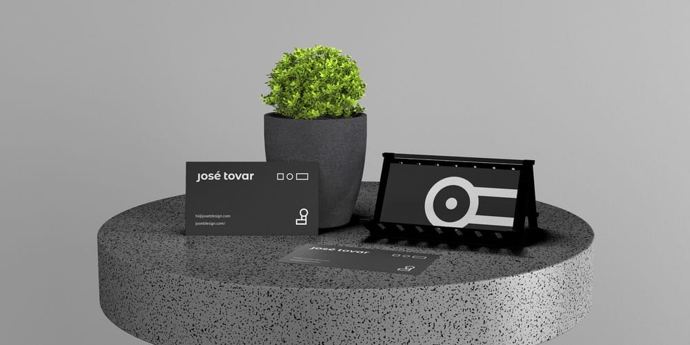100+ Free Business Card Mockups PSD 476 Business Cards On Table Mockup