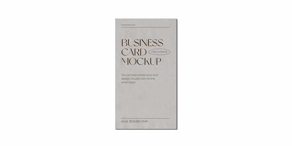 100+ Free Business Card Mockups PSD 374 Card Vertical Mockup V3 Front View