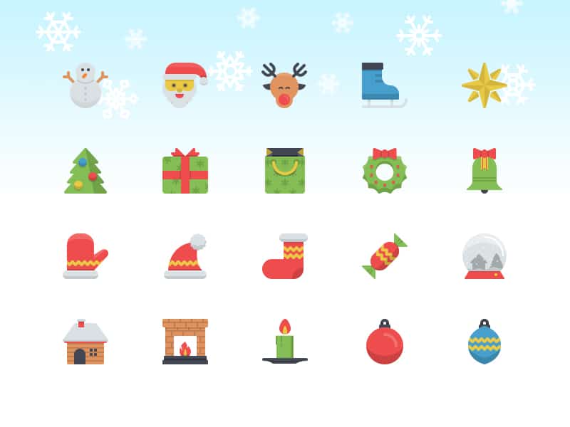 Christmas Flatilicious Icons