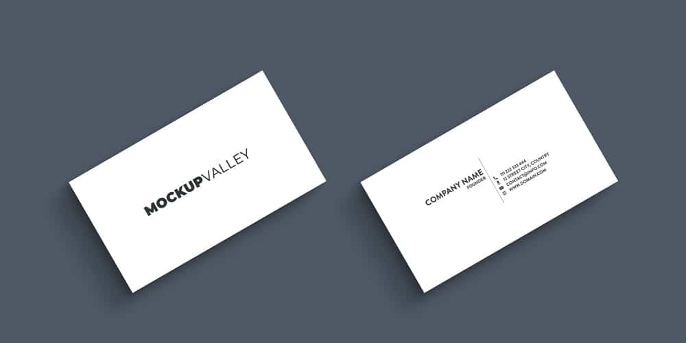 100+ Free Business Card Mockups PSD 630 Clean Business Card Mockup