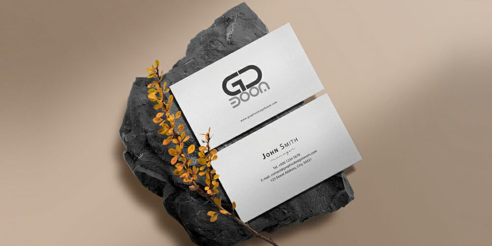 Clean Minimal Business Card Mockup