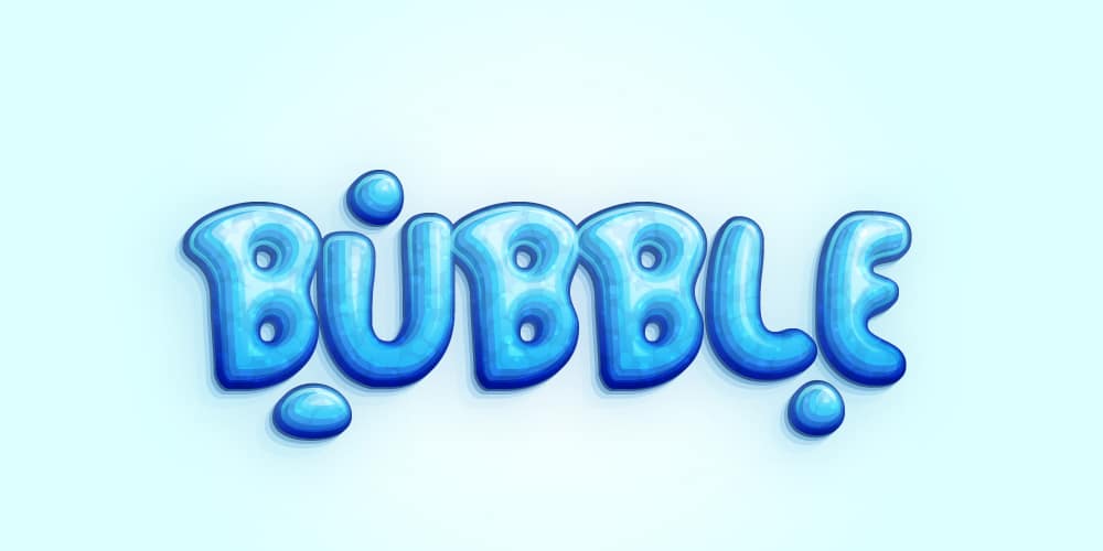 Cool Bubble Font Text Effect