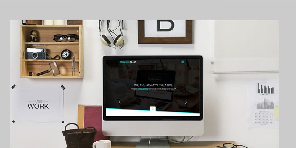 Creative Agency Web Template PSD