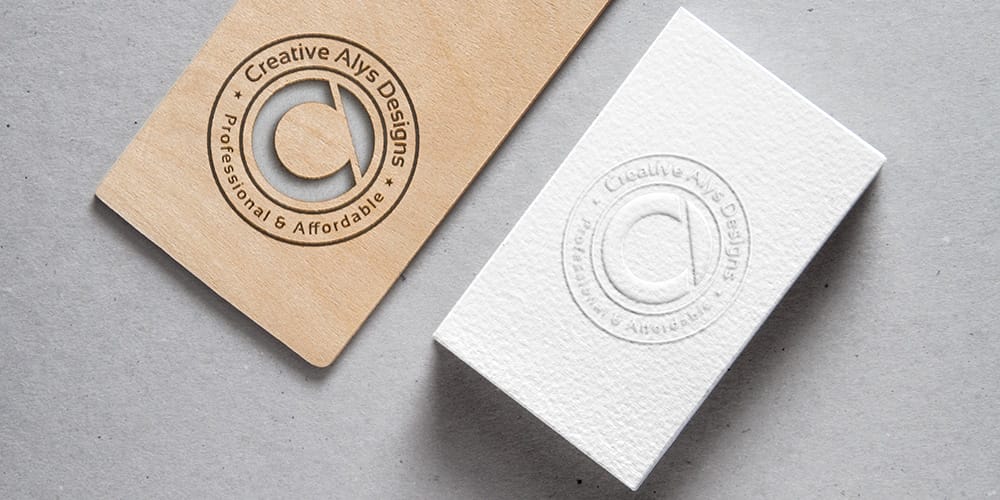 100+ Free Business Card Mockups PSD 607 Cutout Wood and Embossed Business Card MockUp