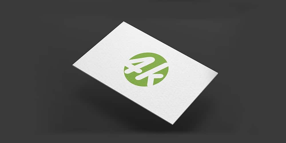 Dark Business Card MockUp PSD in 4k