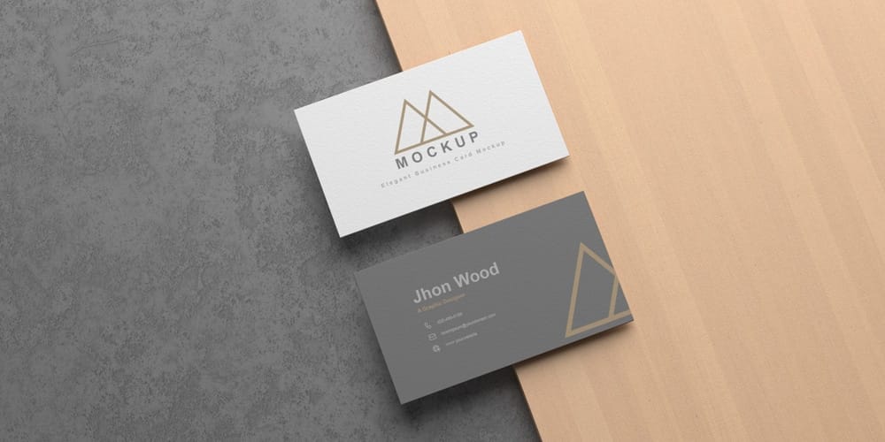 100+ Free Business Card Mockups PSD 490 Elegant Business Card Mockup