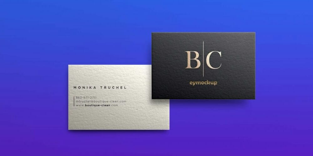 Fancy Business Card Mockup