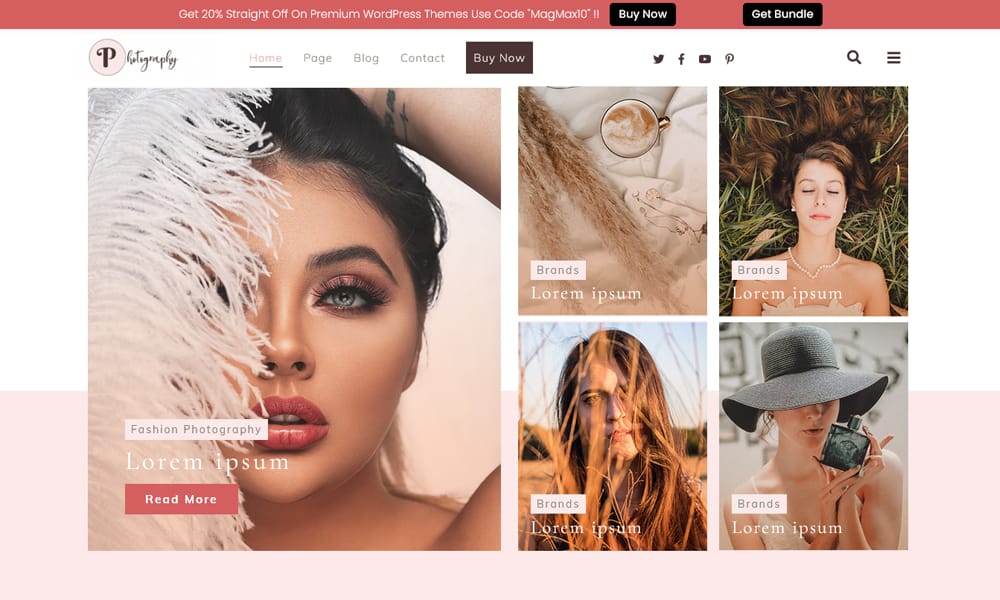 100+ Free Photography WordPress Themes 2024 7 Fashion Photography