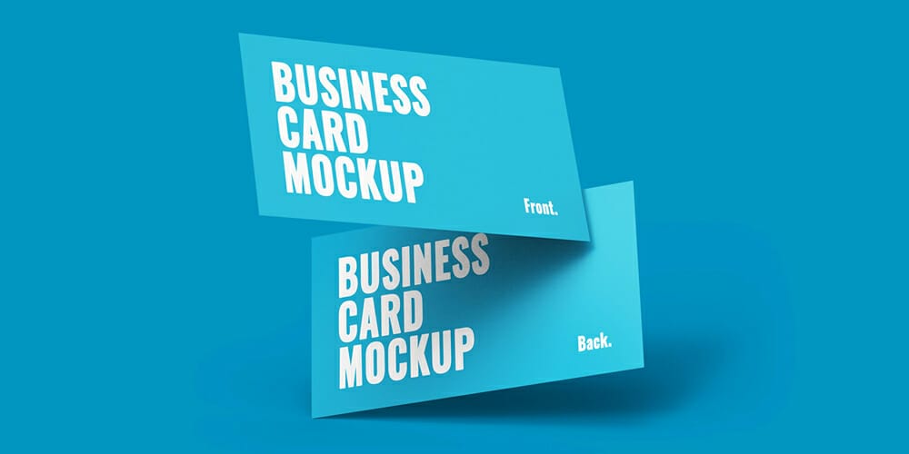 100+ Free Business Card Mockups PSD 219 Floating Business Card Mockup