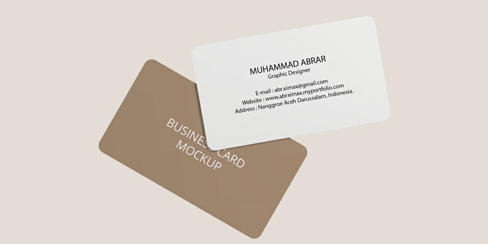 100+ Free Business Card Mockups PSD 436 Floating Business Card Mockup