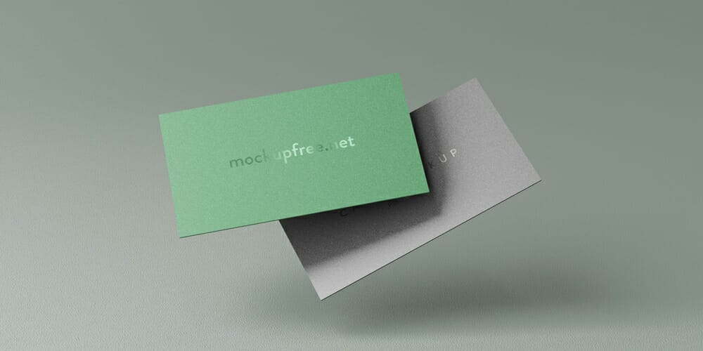 Floating Business Card Mockups