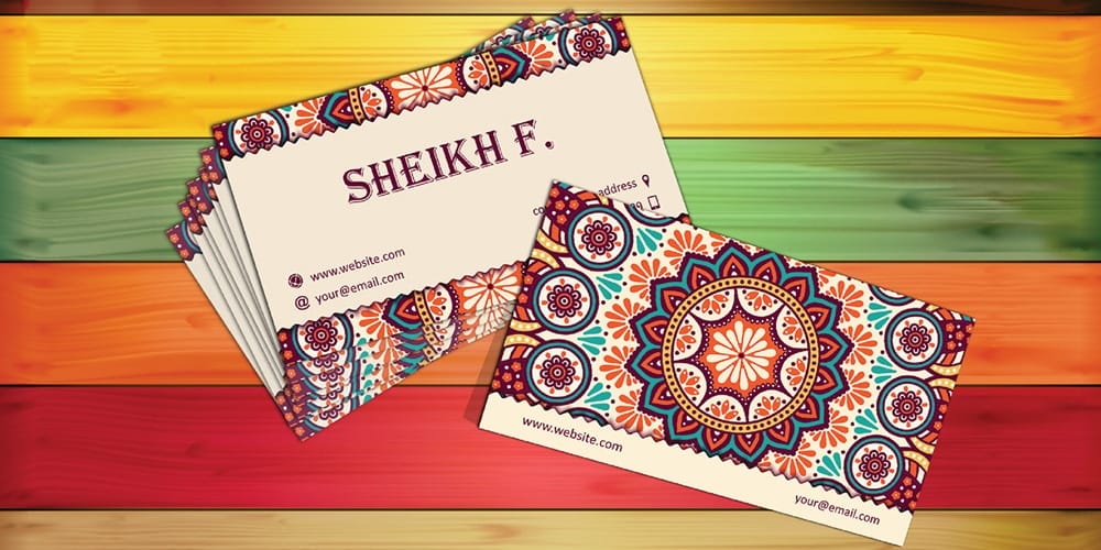 100+ Free Business Card Mockups PSD 1149 Floral Design Business Card Mockup