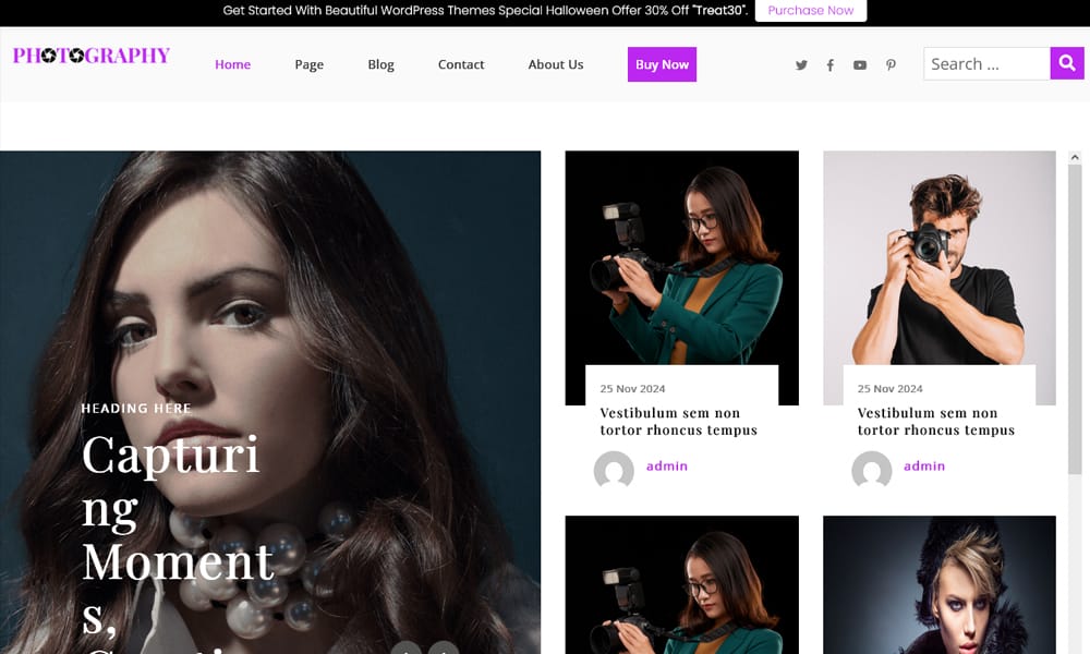 100+ Free Photography WordPress Themes 2024 41 Free Photography WordPress Theme