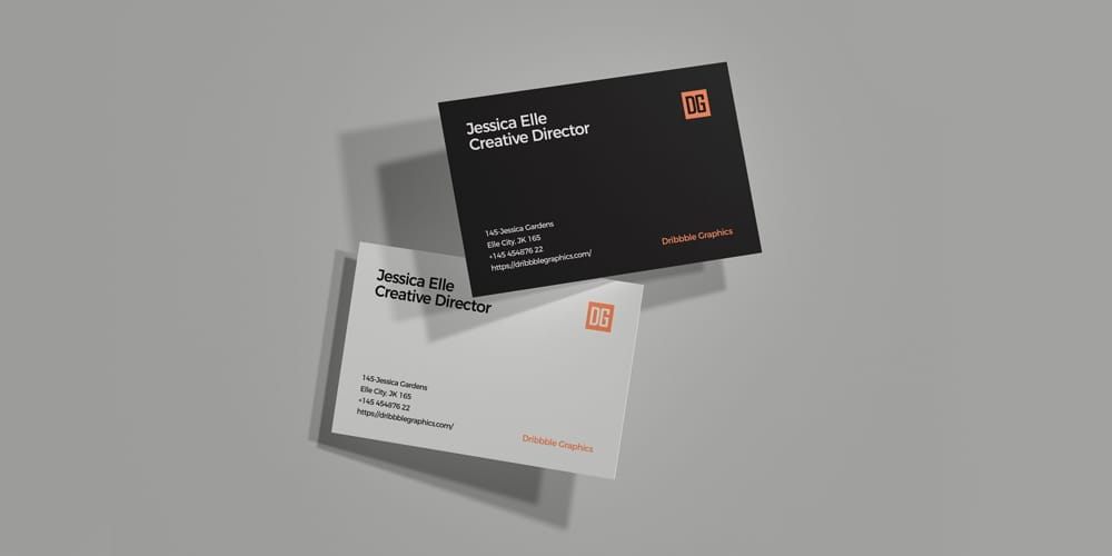 Free Premium Brand Identity Business Card Mockup