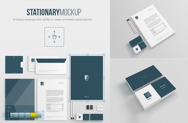 Free Stationery Mockup PSD