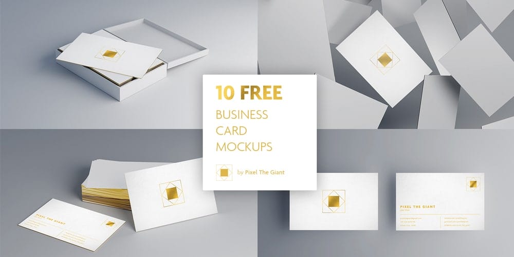 100+ Free Business Card Mockups PSD 347 Free White Gold Business Card Mockups