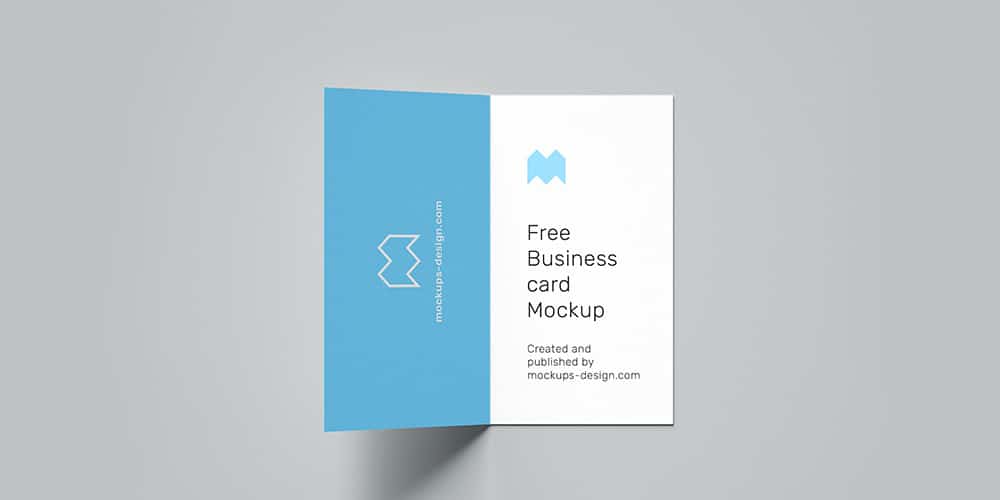 100+ Free Business Card Mockups PSD 926 Free folded business card mockup