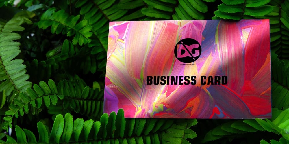 100+ Free Business Card Mockups PSD 331 Green Business Card Presentation