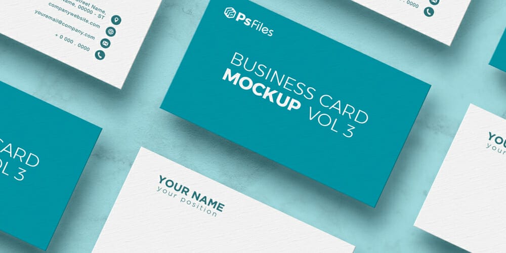 100+ Free Business Card Mockups PSD 199 Grid Business Cards Mockup