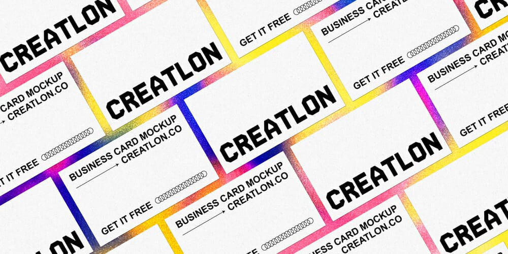100+ Free Business Card Mockups PSD 22 Grid style Business Card Mockup