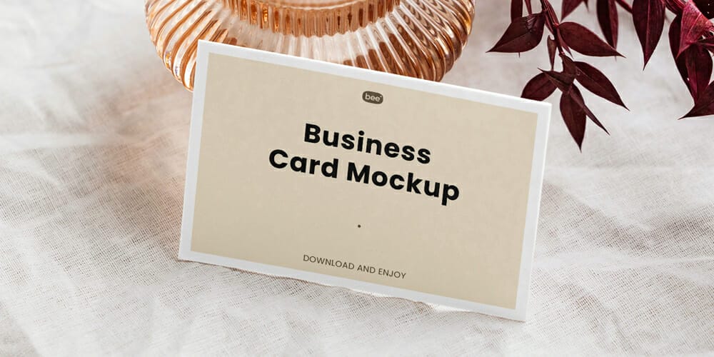 Horizontal Business Card Mockup