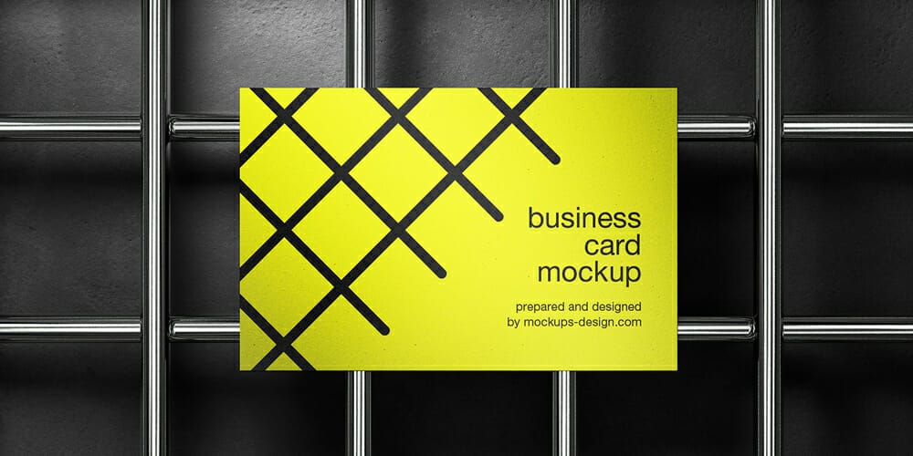 Industrial business card mockup