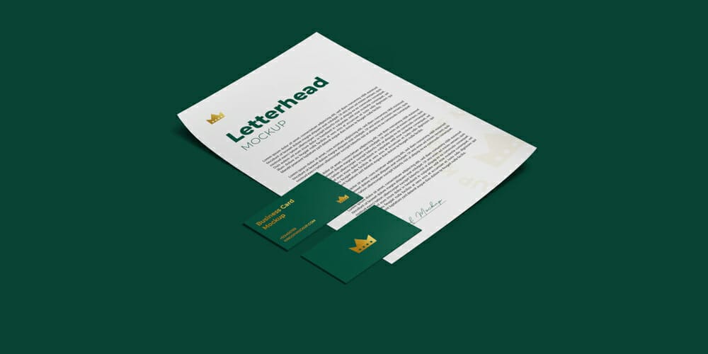 Letterhead and Business Card Mockup