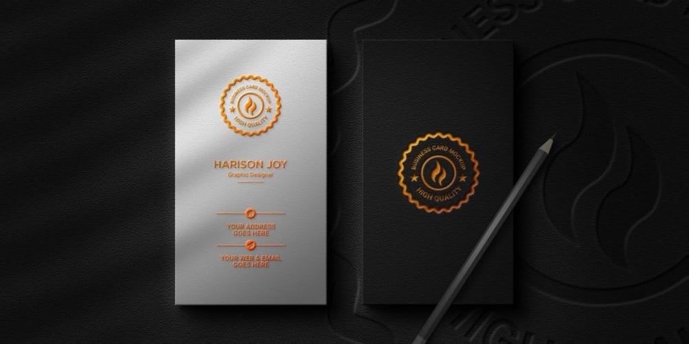 100+ Free Business Card Mockups PSD 437 Luxury Business Card Mockup PSD