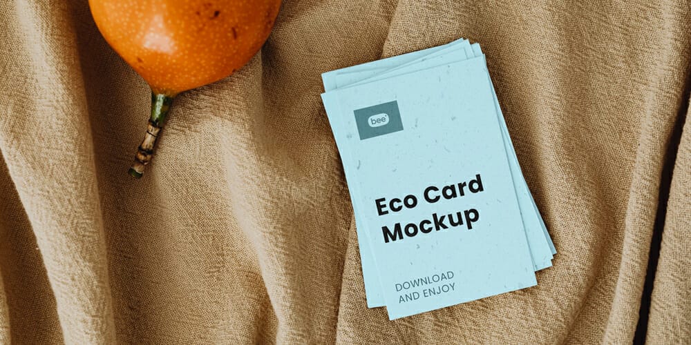 Lying Business Card Mockups